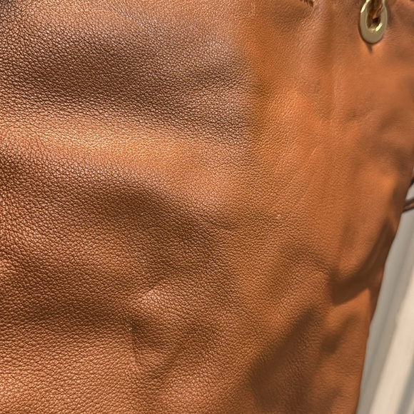 Michael Kors raven Brown Leather Tote Bag with crossbody EUC - Picture 5 of 16